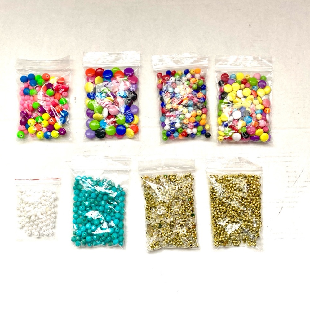 Colorful Bead Set for Jewelry Making or Party Decorations